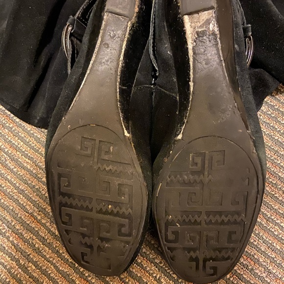 Black Suede Boots - Picture 3 of 5